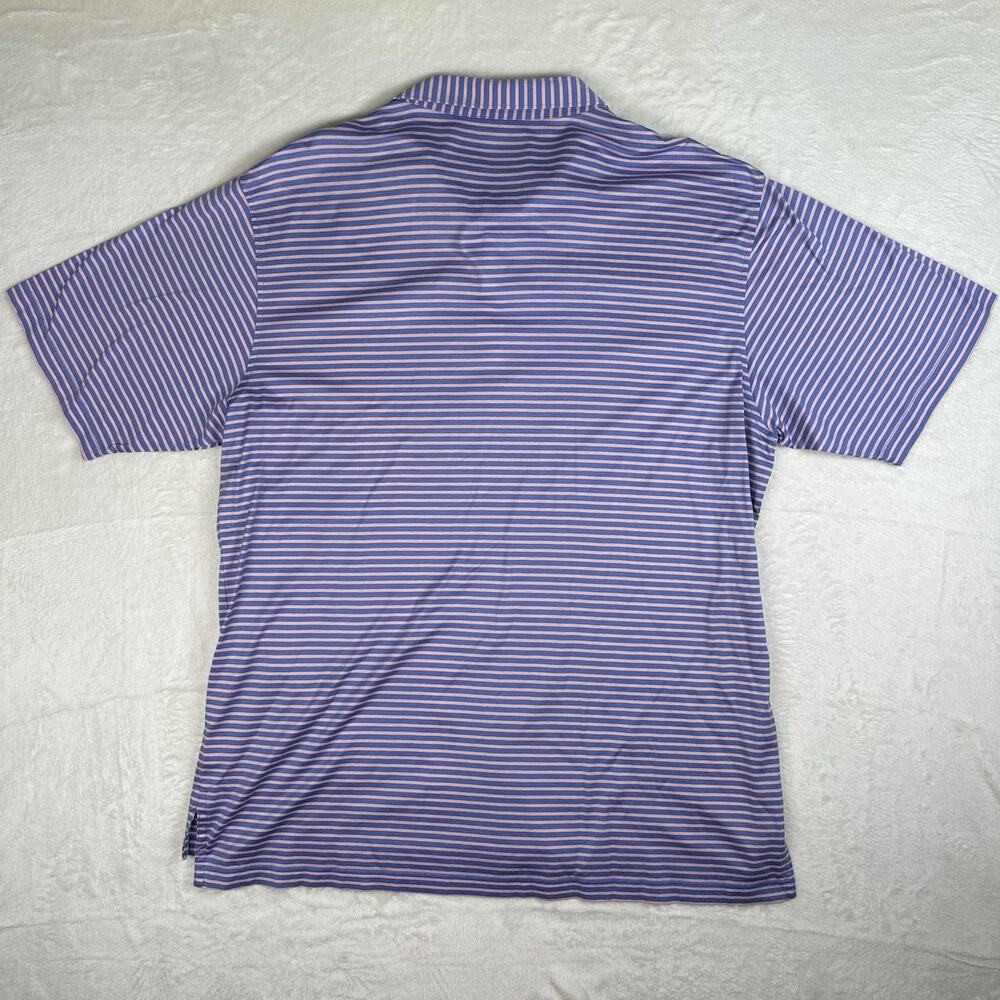 Masters Designed By Peter Millar Polo Golf Shirt Striped Men’s Size XL Preppy - Picture 8 of 8